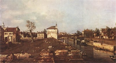 Il Canale della Brenta a Padova da Giovanni Antonio Canal